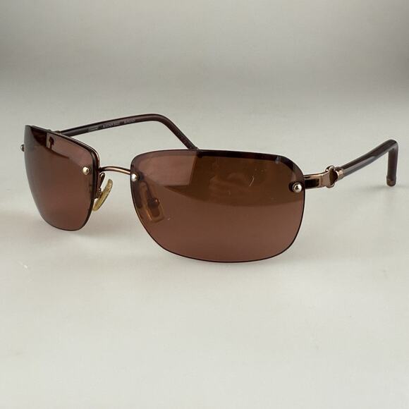 Coach Sunglasses mod. Bleecker S322 Burgundy Rimless Vintage SCRATCHED